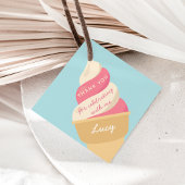 Aardbei Ice Cream Swirl Kinderen van afgelopen dag Bedankjes Labels