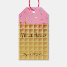 Aardbei Ice Cream Waffle Cone verjaardagsfeestje