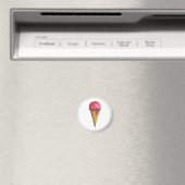 Aardbei Ice-crèmecone Magneet (Insitu (Vaatwasser))
