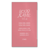 Aardbei Ice FreeHand Eenvoudig Visitekaartje Magneet (Voorkant Verticaal)