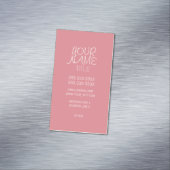 Aardbei Ice FreeHand Eenvoudig Visitekaartje Magneet (Voorbeeld)