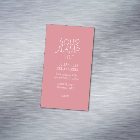 Aardbei Ice FreeHand Eenvoudig Visitekaartje Magneet (Voorbeeld)