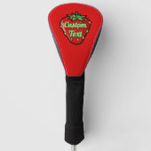 Aardbei Icon Golfhoes Golfheadcover (Voorkant)