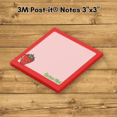 Aardbei Icoon Notities Post-it® Notes