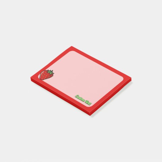 Aardbei Icoon Notities Post-it® Notes (Schuin)