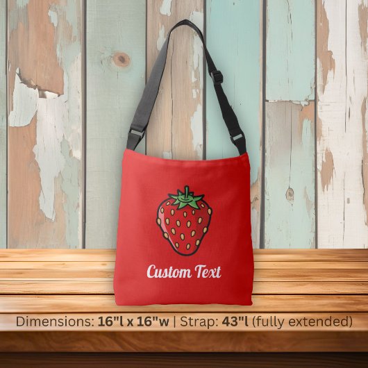 Aardbei Icoon Schoudertas Crossbody Tas