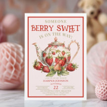 Aardbei Iemand Berry Sweet Baby shower