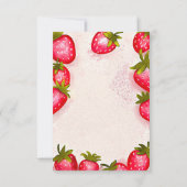 Aardbei Ik hou van jou Berry Veel Ansichtkaart Kaart (Achterkant)