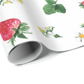 Aardbei illustratie op inpakpapier (Rol Hoek)