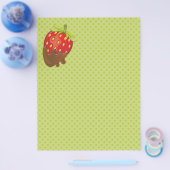 Aardbei in chocolade flyer (Enkel)