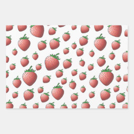 Aardbei Inpakpapier Vel