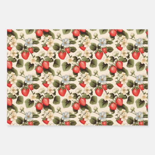 Aardbei Inpakpapier Vel (Voorkant 3)