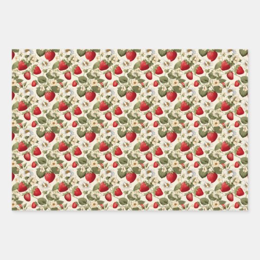 Aardbei Inpakpapier Vel (Voorkant 2)