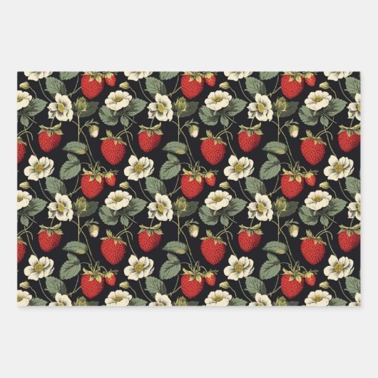 Aardbei Inpakpapier Vel (Voorkant)