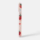 Aardbei iPhone 15 hoes Case (Linkerkant)