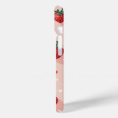 Aardbei iPhone 15 hoesje (Achterkant / Links)