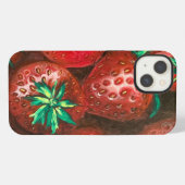 Aardbei iPhone Hoesje (Achterkant horizontaal)