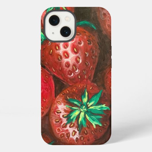Aardbei iPhone Hoesje (Achterkant)
