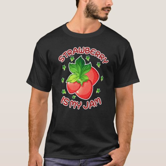 aardbei is mijn jam Berry Jam Cute Strawberry T-shirt (Voorkant)