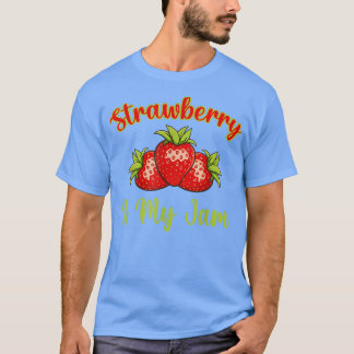 Aardbei is mijn jam, paardenstaartje t-shirt