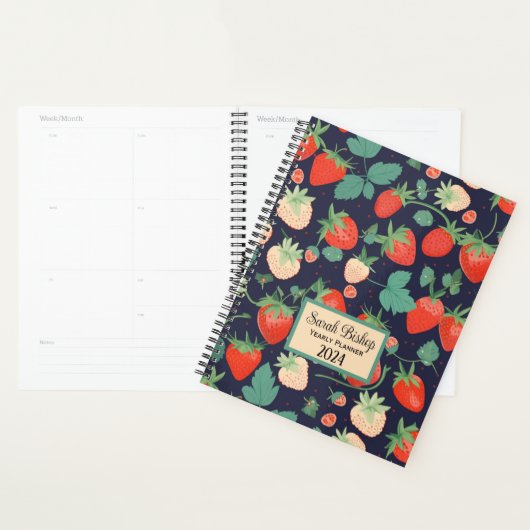 Aardbei Jaarlijkse Planner Hardcover (Display)