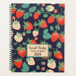 Aardbei Jaarlijkse Planner Hardcover