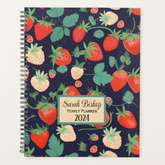 Aardbei Jaarlijkse Planner Hardcover