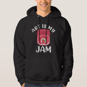 Aardbei Jam Artist Humor Schilder Pun Funny Sayi Hoodie