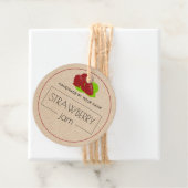 Aardbei Jam Eigen productlabel Ophangen Labels (In situ)