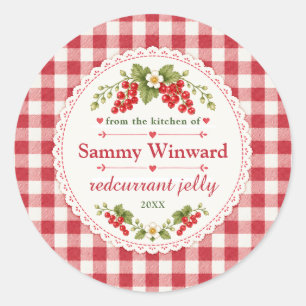 Aardbei Jam Huisgemaakt Cadeau Etiket is incorrect