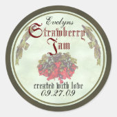 Aardbei Jam inblikken labels 2 (Voorkant)