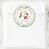  aardbei Jam Jar Canning label (Tas)