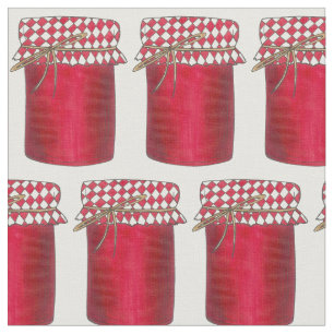 Aardbei Jam Jar van Jelly Berry Fruit Reserves Stof