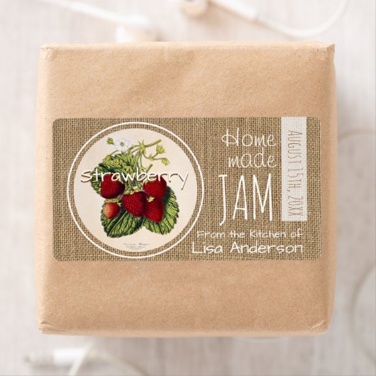  aardbei Jam op maat H-label Etiket (Insitu)