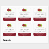 Aardbei Jam Sticker productlabel Verpakking (Vel)