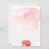 Aardbei Jam Verpakt Met Liefde Vrijgezellenfeest Kaart (Achterkant)