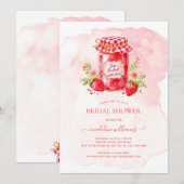 Aardbei Jam Verpakt Met Liefde Vrijgezellenfeest Kaart (Voorkant / Achterkant)