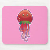 Aardbei Jellyfish Muismat (Voorkant)