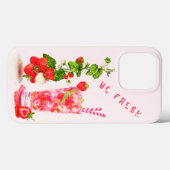 Aardbei Juice Cool Drink Case-Mate iPhone Case (Achterkant (horizontaal))