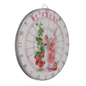 Aardbei Juice Cool Drink Fruits Dart Board Dartbord (Voorkant Links)
