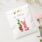 Aardbei Juice Cool Drink Fruits Favor Bag Bedankzakje (Gezegeld)