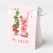 Aardbei Juice Cool Drink Fruits Favor Box Bedankdoosjes (Achterkant)