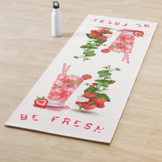 Aardbei Juice Cool Drink Fruits Yoga Mat (In situ)