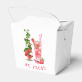 Aardbei Juice Cool Drink Party Favor Box Bedankdoosjes (Achterkant)