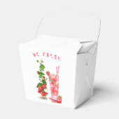 Aardbei Juice Cool Drink Party Favor Box Bedankdoosjes (Voorkant Zijde)