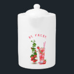 Aardbei Juice Drink Fruits Teapot Theepot<br><div class="desc">Vers aardbeiensap Drink - Summer Fruits Drager Natuur Health - Kies / voeg je unieke tekst / lettertype / kleur toe - Maak je speciale cadeautje - Resize en beweeg of verwijder en voeg elementen / afbeelding toe met aanpassingsgereedschap ! - Tekening en ontwerp door MIGNED. Je kunt ook mijn...</div>