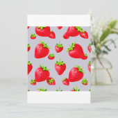aardbei kaart (Staand voorkant)