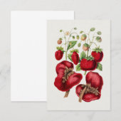  aardbei kaart (Voorkant / Achterkant)