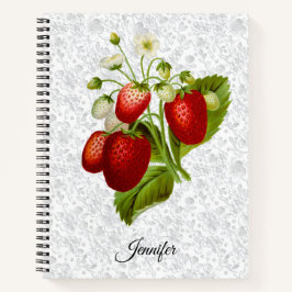 Aardbei Kant Spiraal Notebook Notitieboek