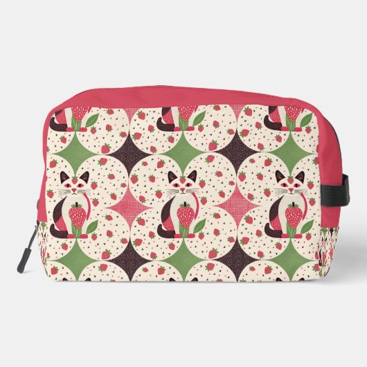 Aardbei Kat Toilettasje (Achterkant)